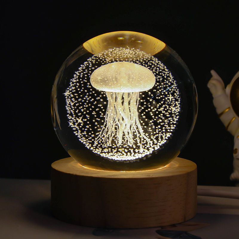 CRYSTAL BALL MOON LAMP